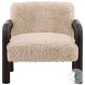 Johnso Sand And Dark Brown Occasional Chair