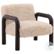 Johnso Sand And Dark Brown Occasional Chair