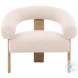 Franki Cream And Natural Occasional Chair