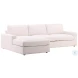Bryc Ellery Cream Sectional with LAF Chaise