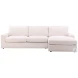 Bryc Ellery Cream Sectional with RAF Chaise
