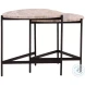 Corwi Natural And Black Nesting Tables Set Of 2