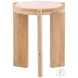 Tori Beige And Natural Side Table