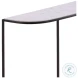 Bria White And Black Console Table