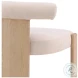 Gwynet Cream And Natural Dining Chair
