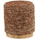 Zandy Brown Upholstered Stool