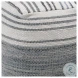 Meir Denim Blue And White Pouf