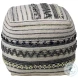 Elsi Multicolor Grey And White Outdoor Pouf