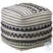 Elsi Multicolor Grey And White Outdoor Pouf