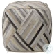 Edit Grey Brown And Natural Pouf