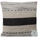 Jabar Charcoal Grey And Ivory Pillow