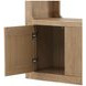 Leandra Weathered Natural 2 Door Bookcase