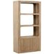 Leandra Weathered Natural 2 Door Bookcase