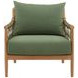Tahoe Green Performance Fabric 32" Outdoor Sofa Chair