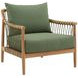 Tahoe Green Performance Fabric 32" Outdoor Sofa Chair