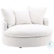 Norri Easton White Slipcover Lounger