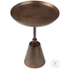 Sunbur Oil Brass 14" Side Table