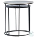 Azur Black And Antique Brass Nesting Tables Set of 2