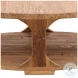 Emi Natural Wood Sealed 48" Coffee Table