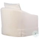Laur Natural White Swivel Chair