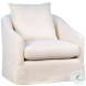 Laur Natural White Swivel Chair