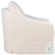 Laur Natural White Swivel Chair