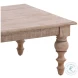 Mera Antique Natural And Water Sealed 54" Coffee Table