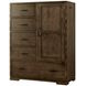 Dovetail Graphite 5 Drawer Chifferobe
