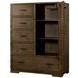 Dovetail Graphite 5 Drawer Chifferobe