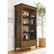 Gillian Warm Brunette 2 Door Display Cabinet with 1 Drawer and LED Light