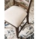 Kafe Mocha Performance Fabric Rake Back Dining Chair
