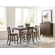 Kafe Mocha Performance Fabric Ladder Back Counter Height Dining Chair