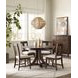 Kafe Mocha 54" Round Quad Dining Table