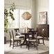 Kafe Mocha 54" Round Quad Dining Table