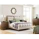 Abode Karis Medium Stain King Upholstered Panel Bed