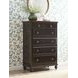 Harrison Bridgetown Black and Heritage Maple 6 Drawer Chest