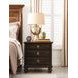 Harrison Bridgetown Black and Heritage Maple 3 Drawer Nightstand with LED