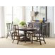 Bromefield Bridgetown Black and Heritage Maple Oval Extendable Dining Table