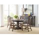 Bromefield Bridgetown Black and Heritage Maple Oval Extendable Dining Table