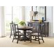 Bromefield Bridgetown Black and Heritage Maple Oval Extendable Dining Room Set