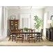 Nicholas Bridgetown Black and Heritage Maple Rectangular Extendable Dining Table