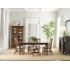 Nicholas Bridgetown Black and Heritage Maple Rectangular Extendable Dining Table