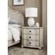Helene Creme Breve 3 Drawer Nightstand with USB Charging