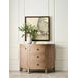 Chastain Caramel 3 Drawer Demilune Accent Chest