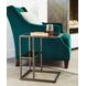 Cleo Gray Rectangular Glass Top Accent Table