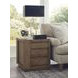 Colson Brown Square 2 Drawer End Table