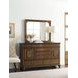 Commonwealth Dennison Medium Stain Rectangular Dresser Mirror