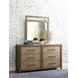 Debut Terra Gray Rectangular Dresser Mirror