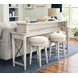 Domaine Beige Rectangular Counter Console Table with Stools