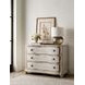 Beloved White 3 Drawer Bowfront Chest
